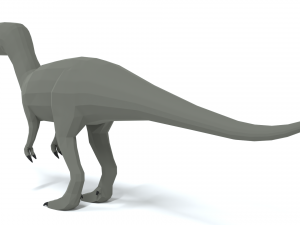 low poly cartoon baryonyx dinosaur 3Dモデル