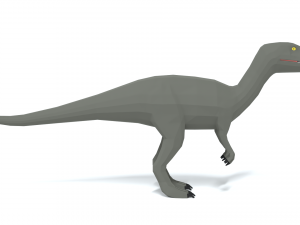 low poly cartoon baryonyx dinosaur 3Dモデル