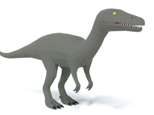 low poly cartoon baryonyx dinosaur 3Dモデル