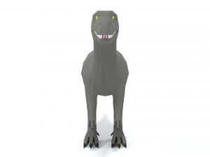 low poly cartoon baryonyx dinosaur 3Dモデル