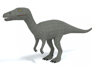 low poly cartoon baryonyx dinosaur 3Dモデル