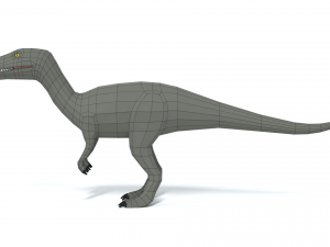 low poly cartoon baryonyx dinosaur 3Dモデル