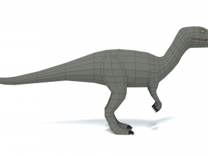 low poly cartoon baryonyx dinosaur 3Dモデル