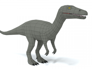 low poly cartoon baryonyx dinosaur 3Dモデル