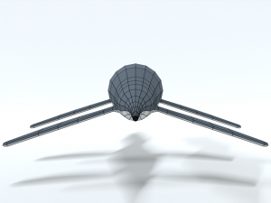 low poly cartoon liopleurodon Model 3D