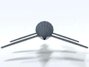 low poly cartoon liopleurodon 3D Model