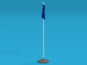 low poly seamless animated australia flag Modelo 3D