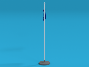 low poly seamless animated australia flag Modelo 3D