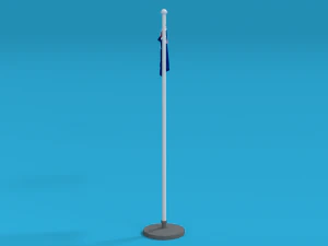 bandeira da austr&aacute;lia animada sem costura low poly Modelo 3D