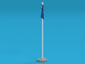 low poly seamless animated australia flag Modelo 3D