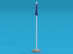 bandeira da austr&aacute;lia animada sem costura low poly Modelo 3D