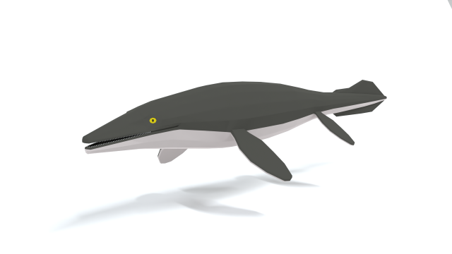 low poly cartoon tylosaurus Model 3D .c4d .max .obj .3ds .fbx .stl .blend 