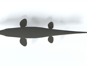 low poly cartoon tylosaurus Model 3D
