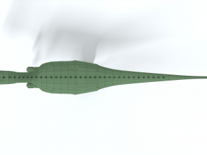 low poly cartoon dilophosaurus dinosaur Model 3D