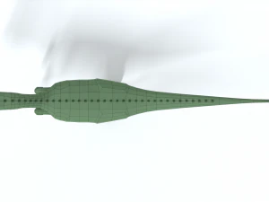 low poly cartoon dilophosaurus dinosaur 3D Model