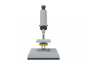 low poly cartoon microscope 3D Model
