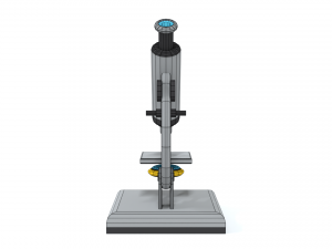 low poly cartoon microscope 3D Model