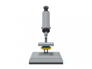 low poly cartoon microscope 3D Model