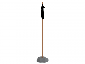 low poly seamless animated pirate flag 3D 模型