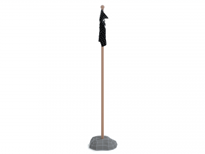 low poly seamless animated pirate flag 3D 模型