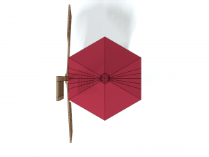 low poly cartoon windmill 3D Model