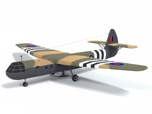 airspeed as 51 horsa wwii airplane 3D Модель