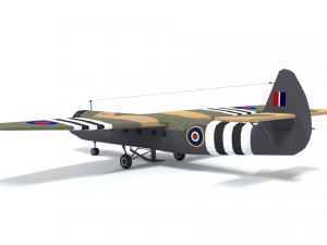 airspeed as 51 horsa wwii airplane Model 3D