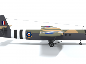 airspeed as 51 horsa wwii airplane Model 3D
