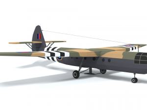 airspeed as 51 horsa wwii airplane Model 3D