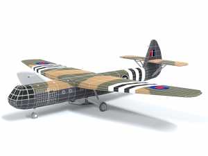 airspeed as 51 horsa wwii airplane Model 3D
