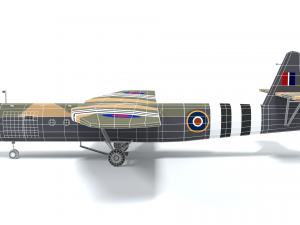 airspeed as 51 horsa wwii airplane Model 3D