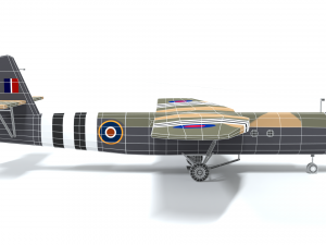 airspeed as 51 horsa wwii airplane Model 3D