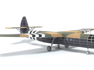 airspeed as 51 horsa wwii airplane Model 3D