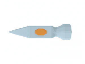 low poly cartoon hammer 3D Model
