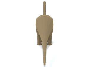 low poly cartoon diplodocus dinosaur 3D Model