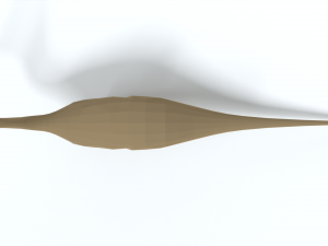 low poly cartoon diplodocus dinosaur 3D Model