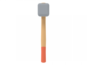 low poly cartoon sledgehammer Modelo 3D