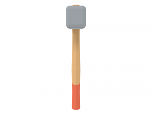 low poly cartoon sledgehammer Modelo 3D