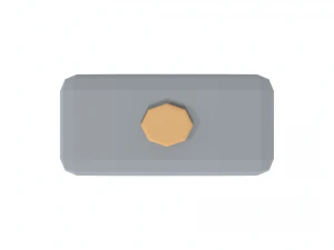 marreta de desenhos animados de baixo poli Modelo 3D