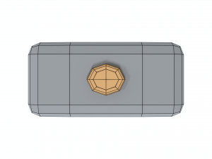 low poly cartoon sledgehammer Modelo 3D