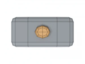 marreta de desenhos animados de baixo poli Modelo 3D