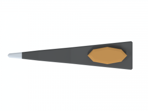low poly cartoon axe Model 3D