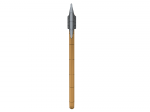 low poly cartoon axe Model 3D