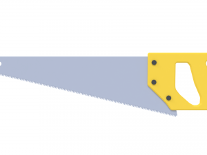 low poly cartoon hand saw Modèle 3D