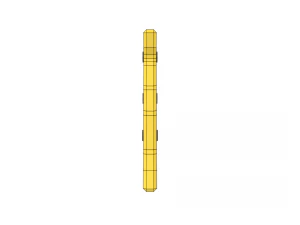 low poly cartoon hand saw 3D Model