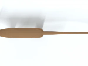 low poly cartoon fossa 3D Model