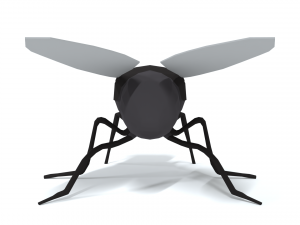 low poly cartoon fly 3Dモデル