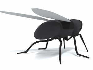 low poly cartoon fly 3Dモデル