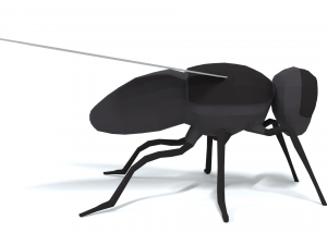low poly cartoon fly 3Dモデル