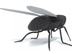low poly cartoon fly 3Dモデル